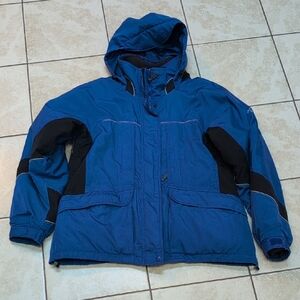 Columbia Snowcap Water Resistant Fleece Lined Removable hood jacket 3 in 1 XL